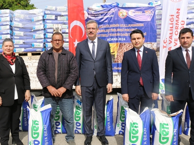Adana’da üreticiye 528 ton tohum desteği