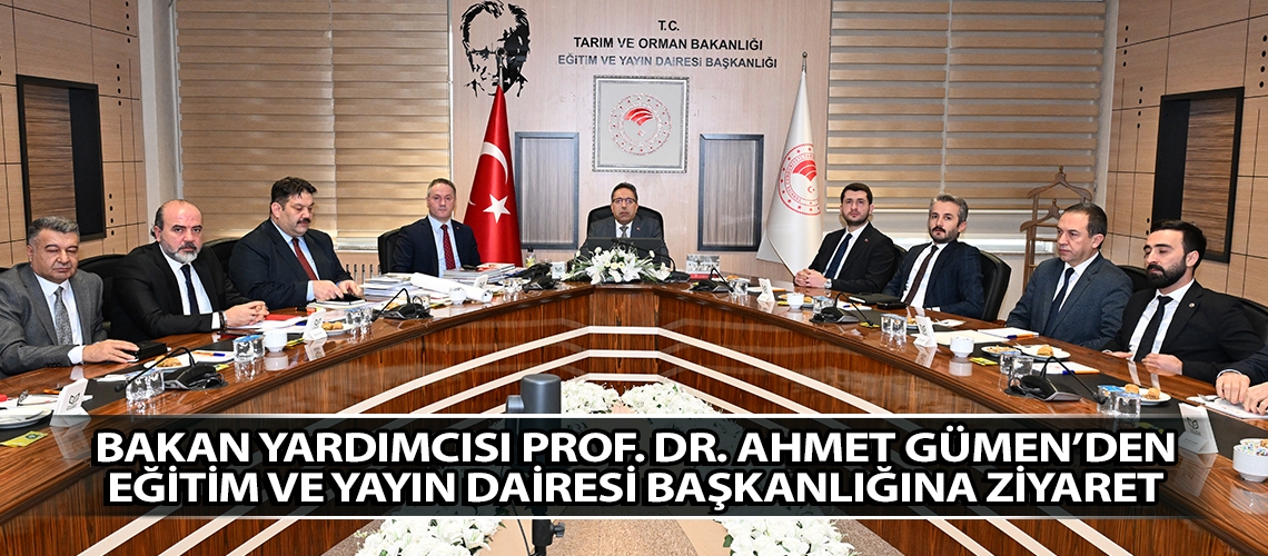 Bakan Yardımcısı Prof. Dr. Ahmet Gümen’den Eğitim ve Yayın Dairesi Başkanlığına ziyaret