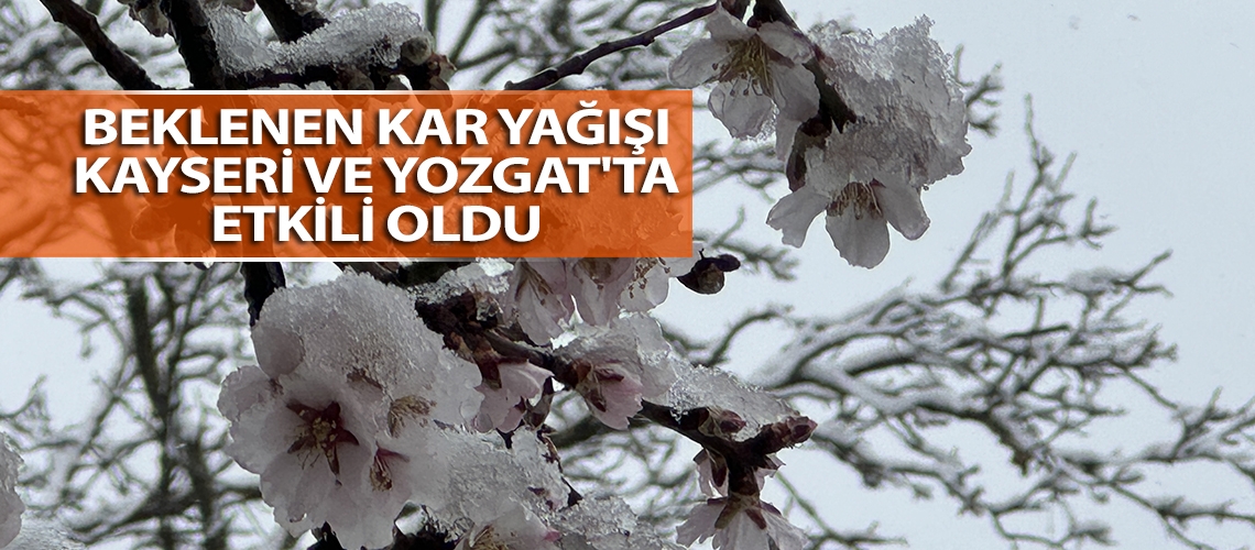 Beklenen kar yağışı Kayseri ve Yozgat'ta etkili oldu