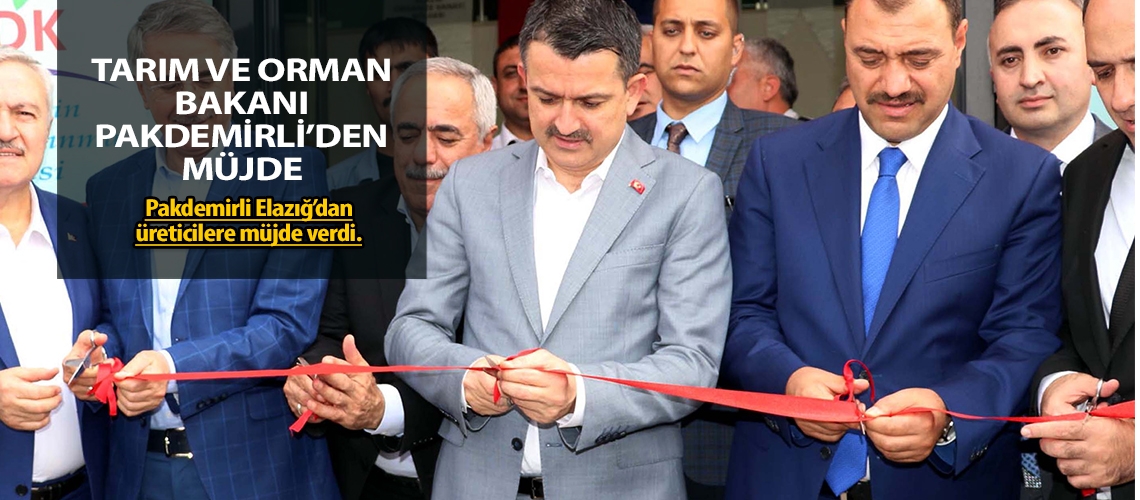 Tarım ve Orman Bakanı Pakdemirli’den müjde