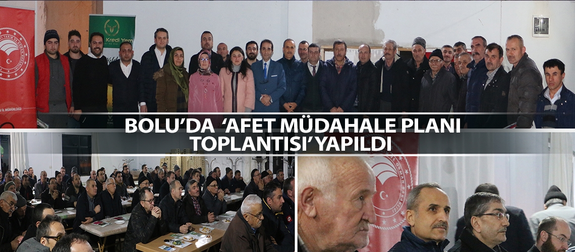 Bolu’da  ‘Afet Müdahale Planı Toplantısı’ yapıldı
