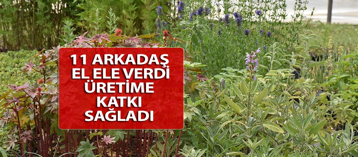 11 arkadaş el ele verdi üretime katkı sağladı
