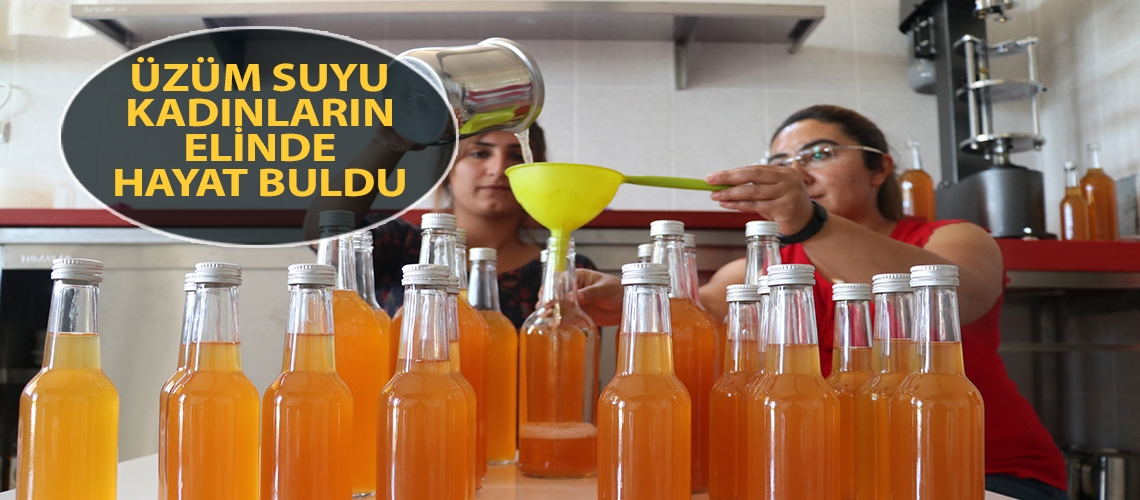 Üzüm suyu kadınların elinde hayat buldu