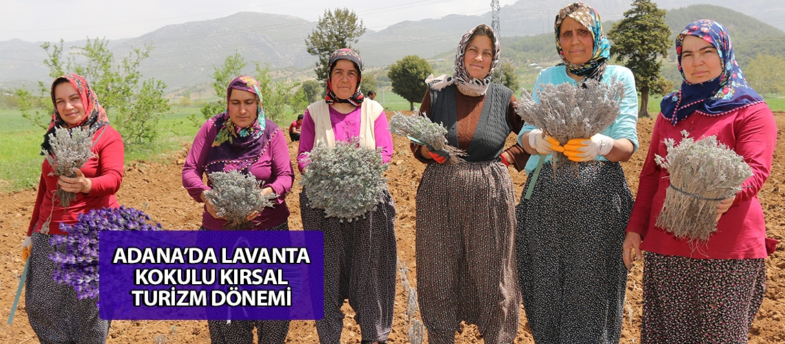 Adana’da lavanta kokulu kırsal turizm dönemi