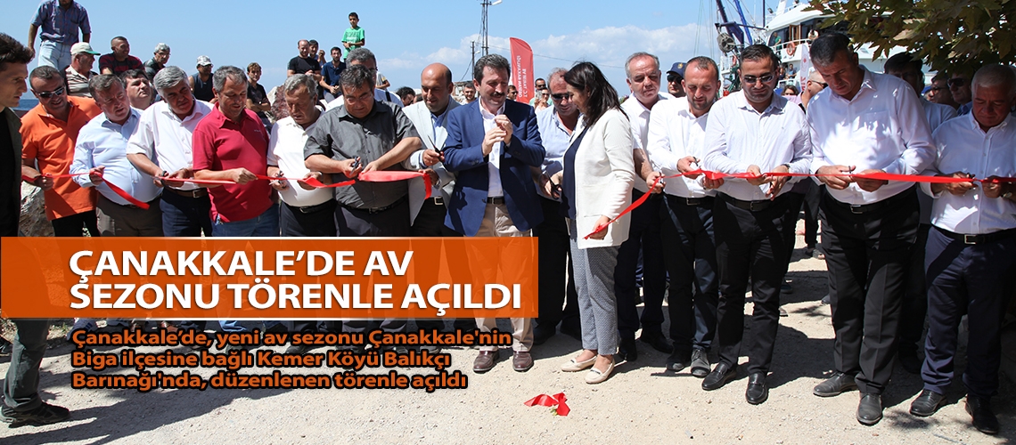 Çanakkale’de av sezonu törenle açıldı