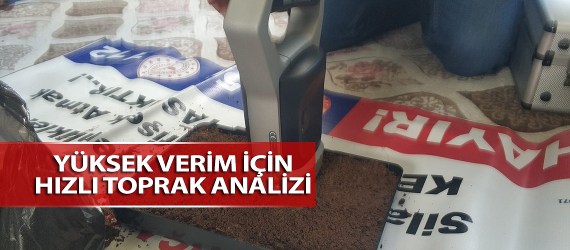 Yüksek verim için hızlı toprak analizi