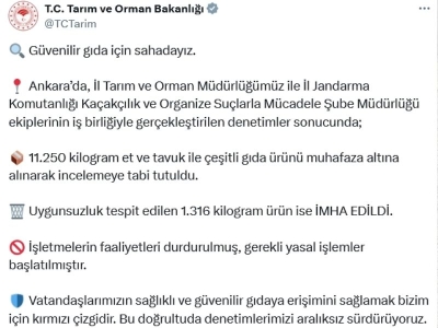 Ankara'da bozuk et satan işletme mühürlendi