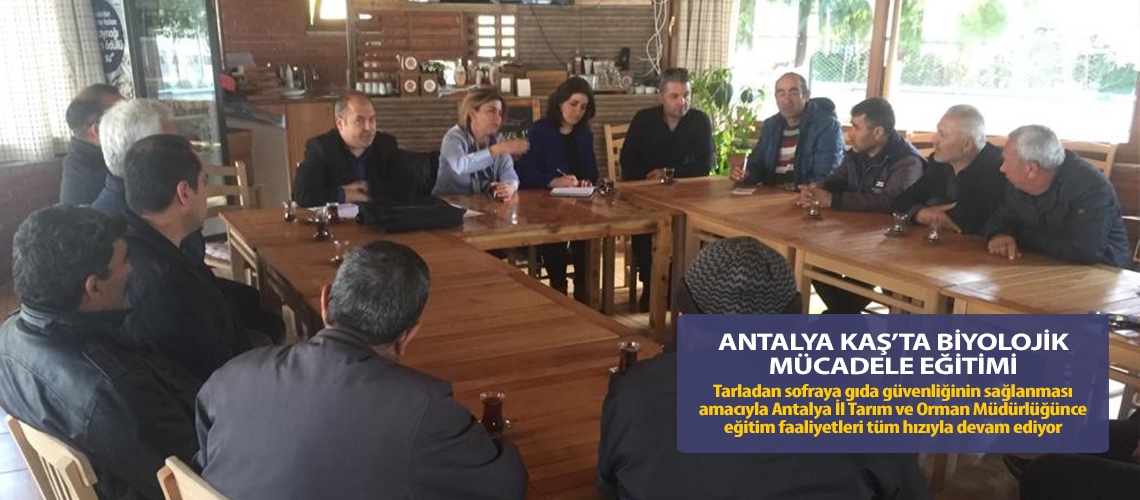 Antalya kaş’ta biyolojik mücadele eğitimi