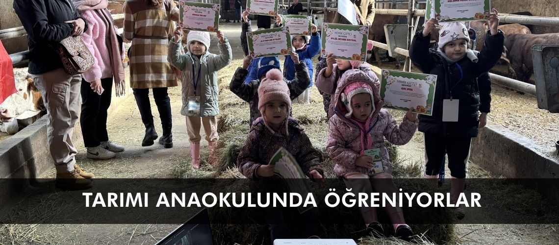 Tarımı anaokulunda öğreniyorlar