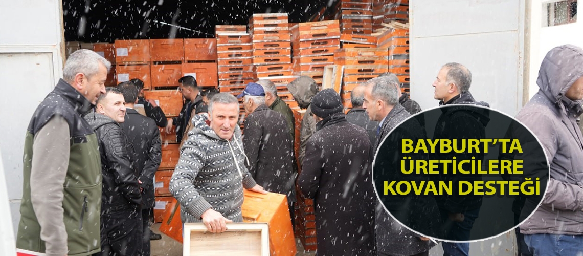 Bayburt’ta üreticilere kovan desteği