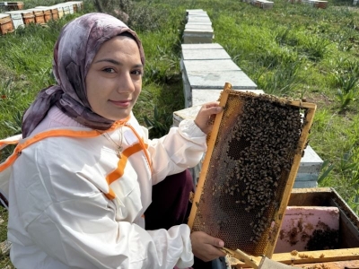 Genç arıcı destekle kovan sayısını artırdı
