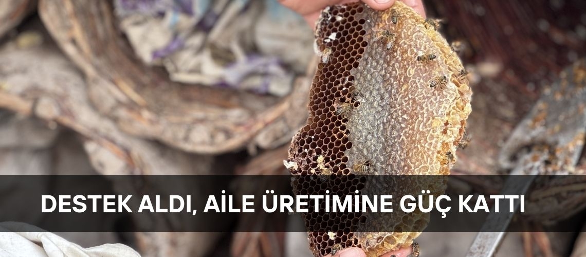 Destek aldı, aile üretimine güç kattı