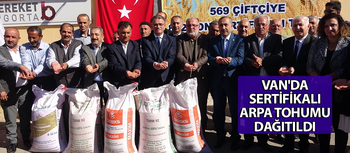 Van'da sertifikalı arpa tohumu dağıtıldı