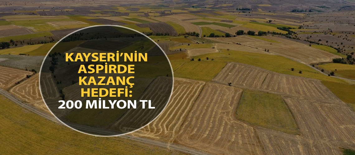 Kayseri’nin aspirde kazanç hedefi: 200 milyon TL