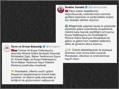“Gübre tedarikini güvence altına alıyoruz”