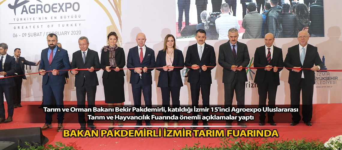 Bakan Pakdemirli İzmir Fuarında