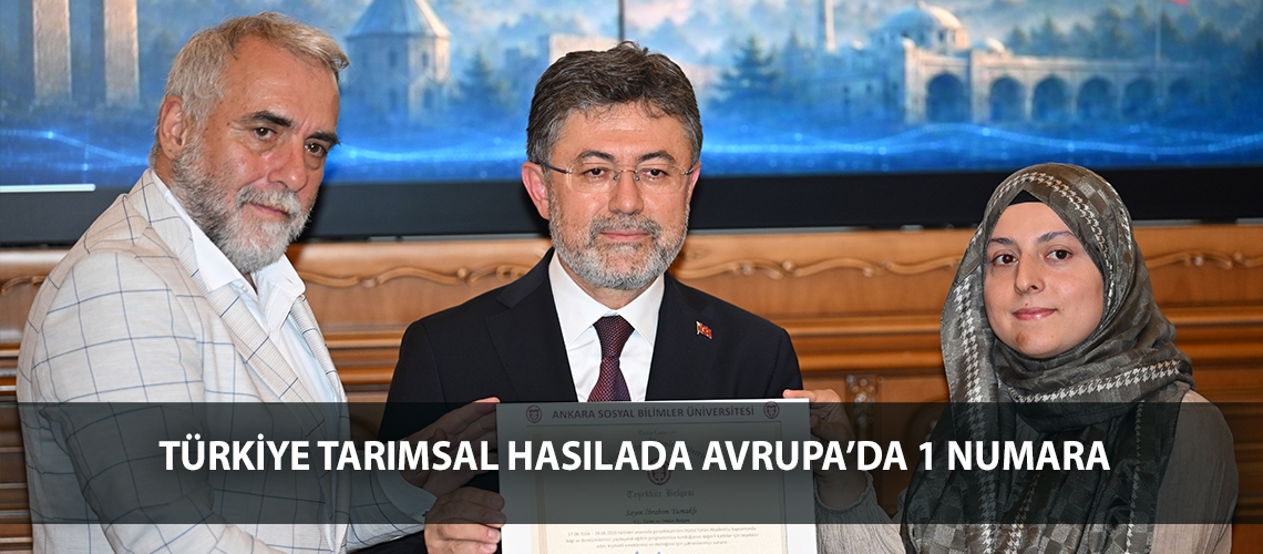 Türkiye tarımsal hasılada Avrupa’da 1 numara
