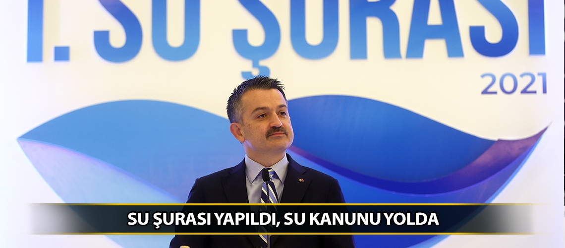 Su şurası yapıldı, su kanunu yolda
