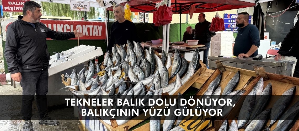 Tekneler balık dolu dönüyor, balıkçının yüzü gülüyor