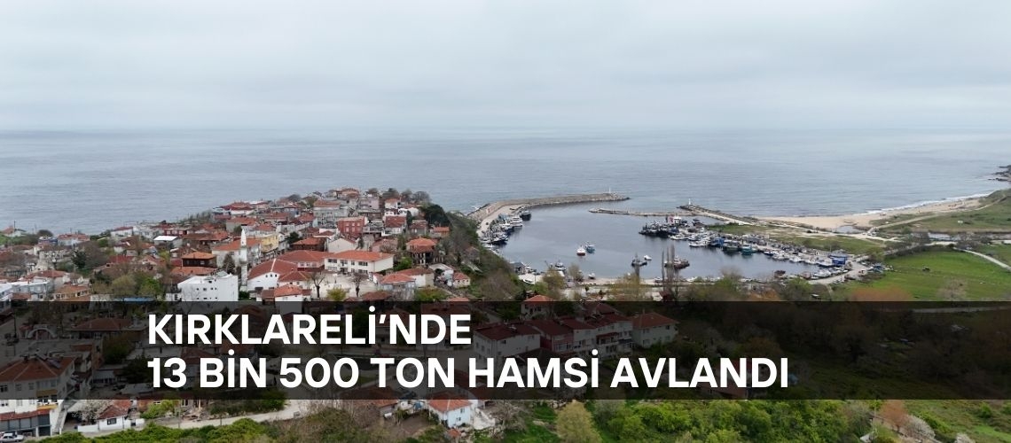 Kırklareli’nde 13 bin 500 ton hamsi avlandı