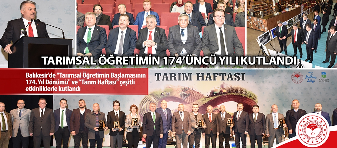Tarımsal öğretimin 174’üncü yılı kutlandı