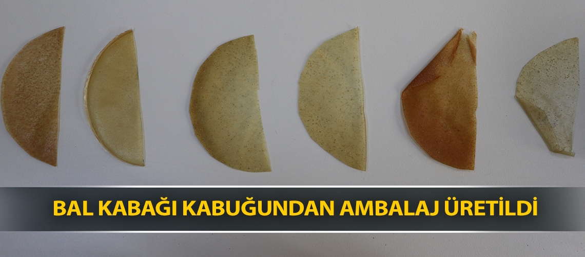 Bal kabağı kabuğundan ambalaj üretildi