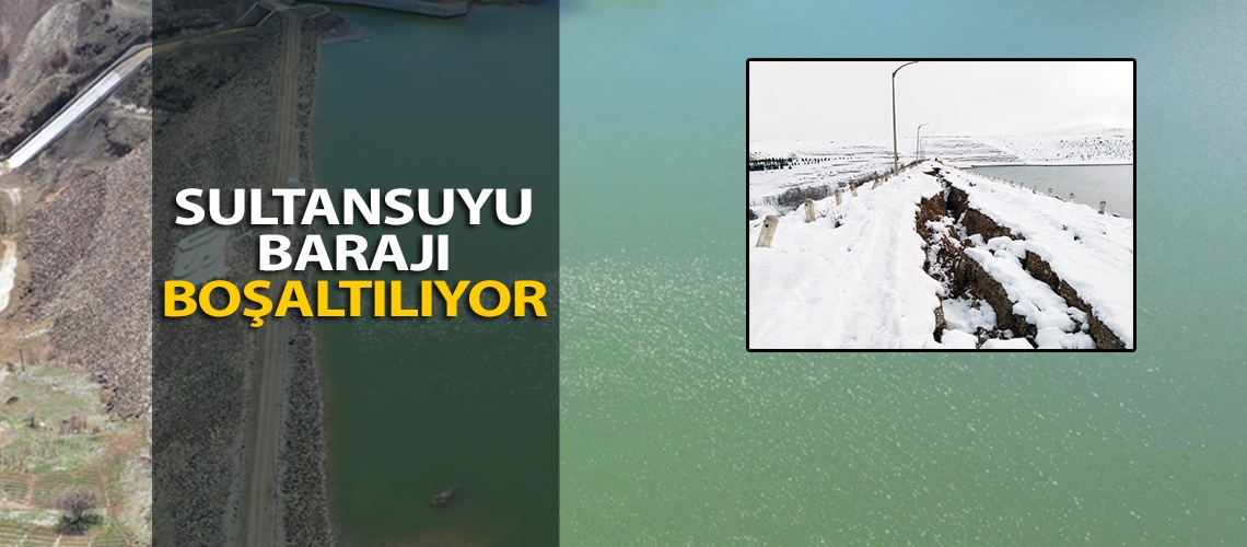 Sultansuyu Barajı boşaltılıyor