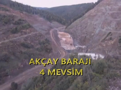 Akçay Barajı 4 mevsim görüntülendi