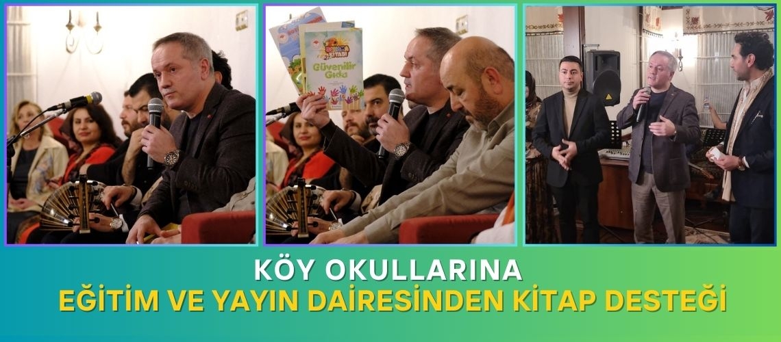 Köy okullarına Eğitim ve Yayın Dairesinden kitap desteği