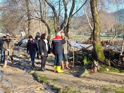Bergama’da zarar tespit çalışmaları başladı