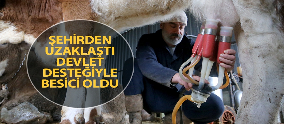 Şehirden uzaklaştı devlet desteğiyle besici oldu