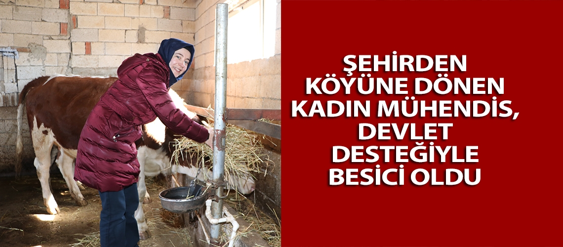 Şehirden köyüne dönen kadın mühendis, devlet desteğiyle besici oldu