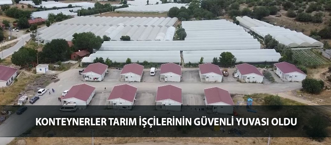 Konteynerler tarım işçilerinin güvenli yuvası oldu