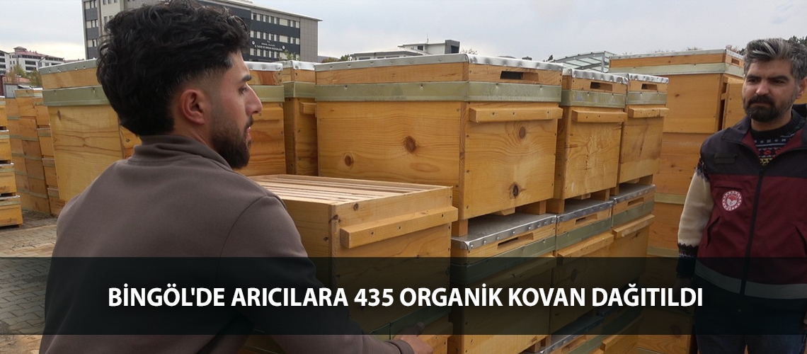 Bingöl'de arıcılara 435 organik kovan dağıtıldı
