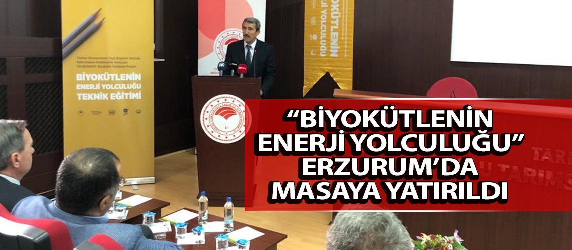 “Biyokütlenin Enerji Yolculuğu” Erzurum’da masaya yatırıldı