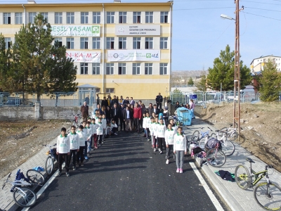 Kayseri’de bisikletli “Yeşil Yaşam”