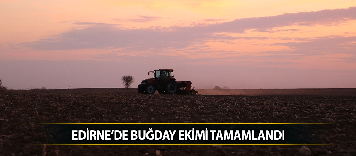 Edirne’de buğday ekimi tamamlandı