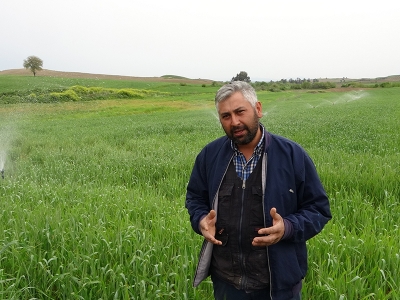 Kuraklık nedeniyle 30 yıl sonra ilk kez tarlasını suladı