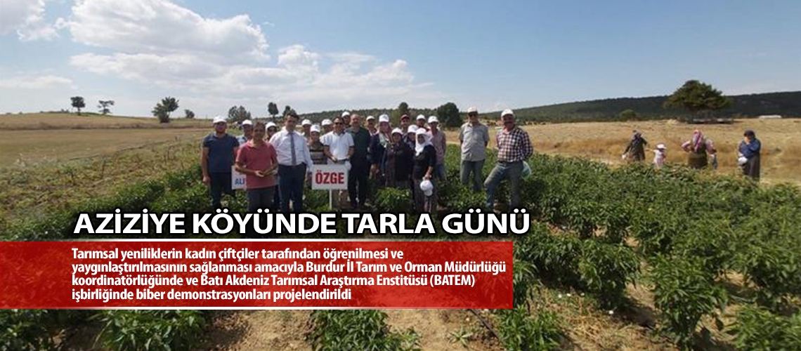 Aziziye Köyünde Tarla Günü Düzenlendi