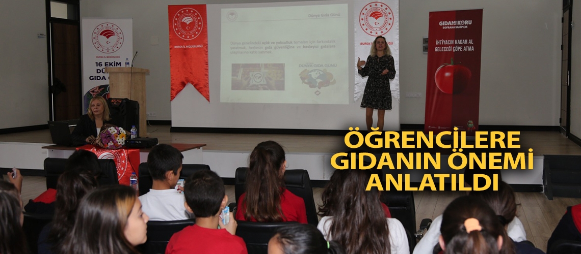 Öğrencilere gıdanın önemi anlatıldı