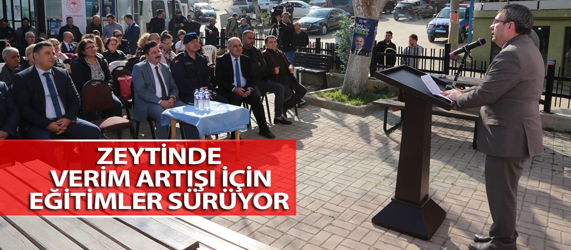Zeytinde verim artışı için eğitimler sürüyor