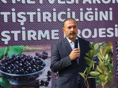 Bursa’da aronya fidanları üreticilerle buluştu