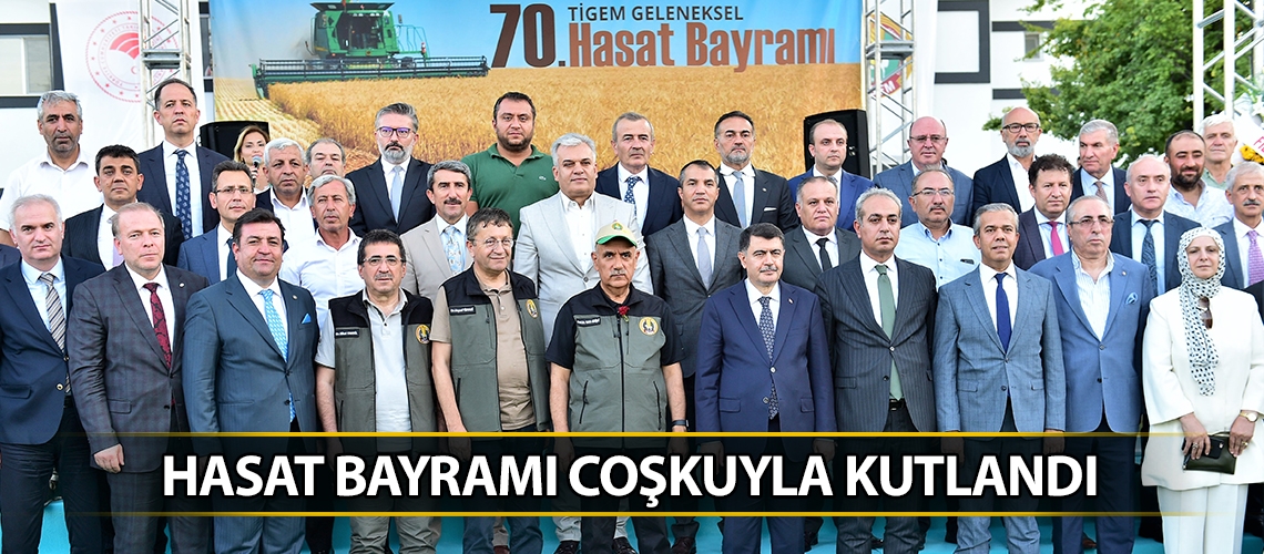 Hasat bayramı coşkuyla kutlandı