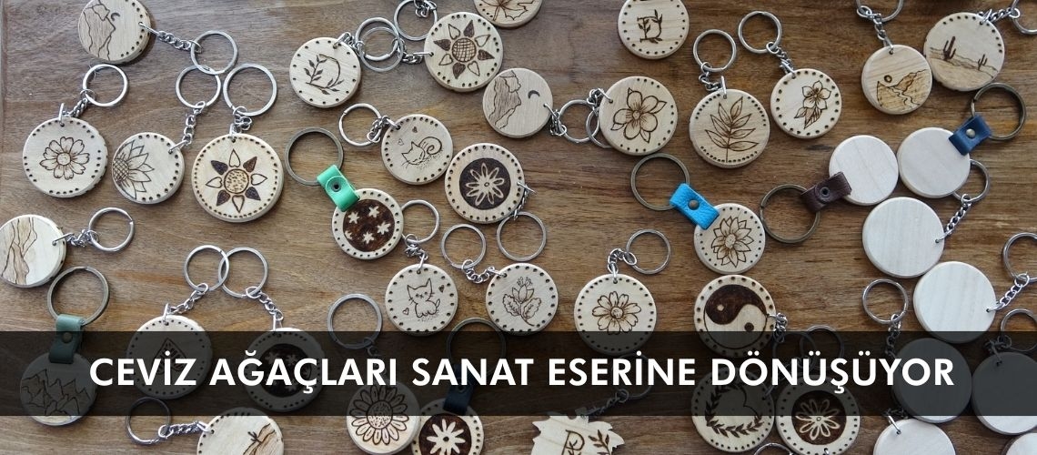Ceviz ağaçları sanat eserine dönüşüyor
