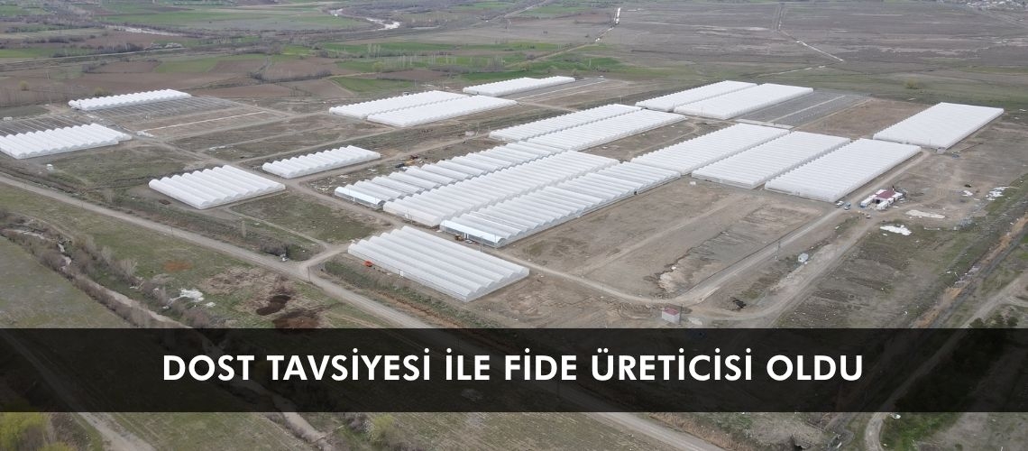 Dost tavsiyesi ile fide üreticisi oldu