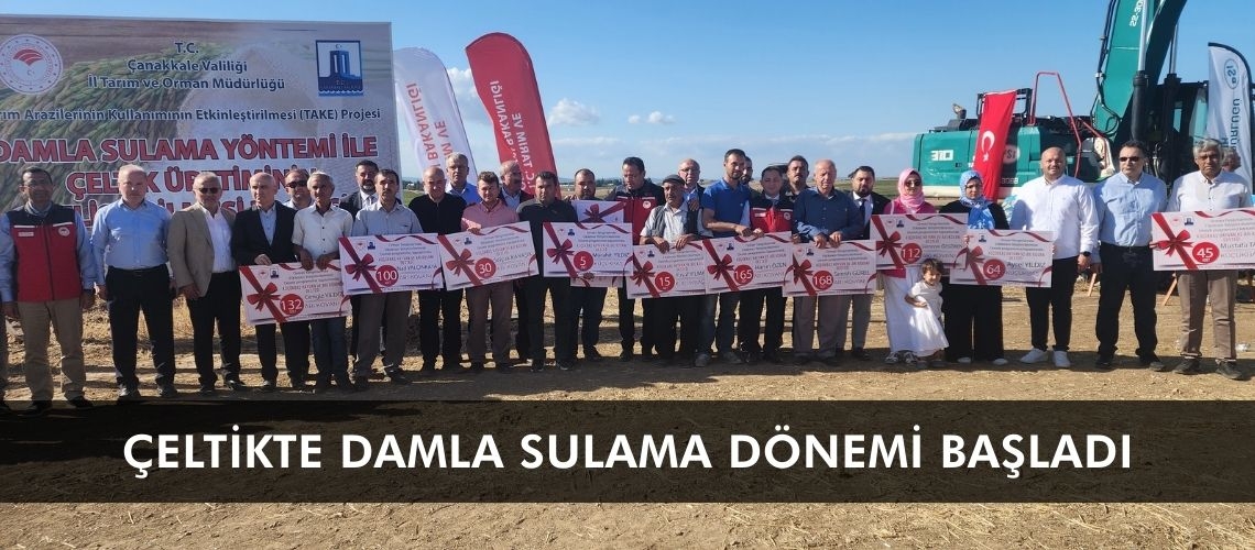 Çeltikte damla sulama dönemi başladı