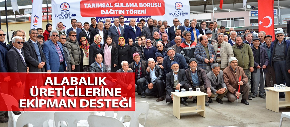 Alabalık üreticilerine ekipman desteği