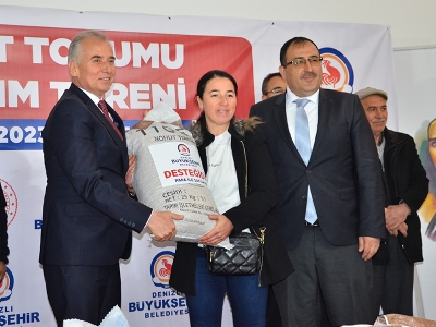 Denizli’de üreticiye nohut desteği