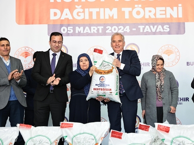 Denizlili çiftçilere nohut tohumu desteği