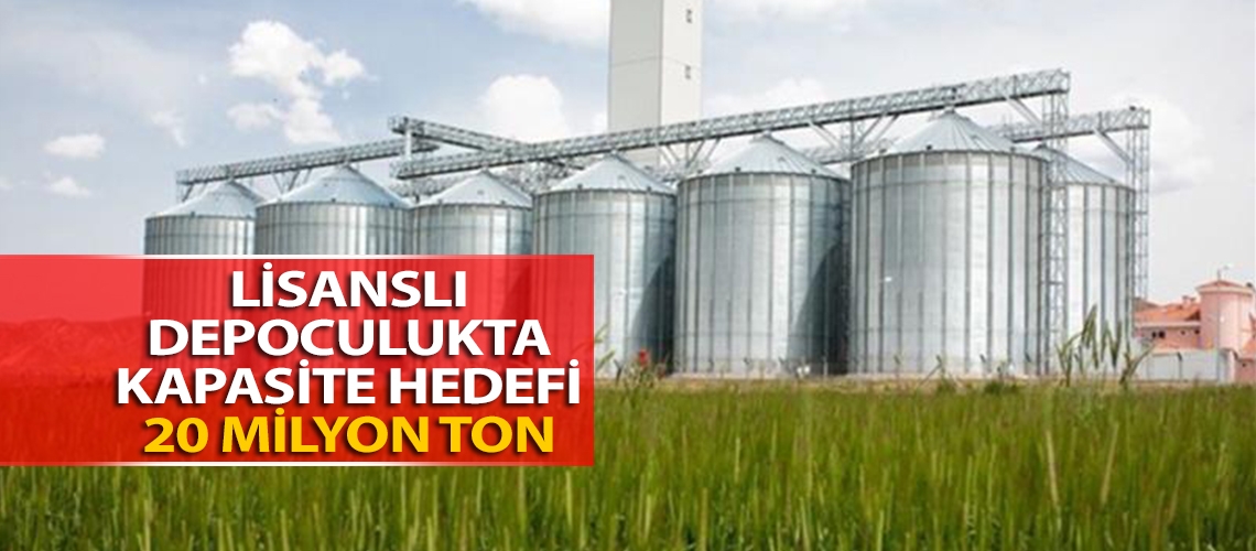 Lisanslı depoculukta kapasite hedefi 20 milyon ton